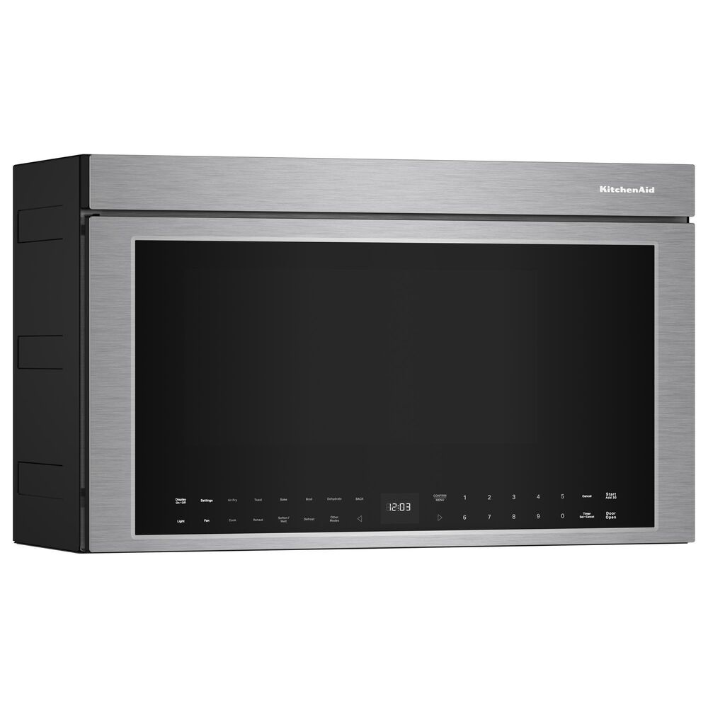 KitchenAid 2-Piece Kitchen Package with 30" Smart Freestanding Gas Range and 30" Over-the-Range Microwave Oven in PrintShield Stainless Steel, , large