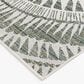 Central Oriental Santorini Colourscape Amiri Green and Ecru 5"3" x 7"3" Indoor/Outdoor Area Rug, , large