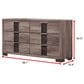 Crown Mark Rangley 6-Drawer Dresser in Grey and Black, , large