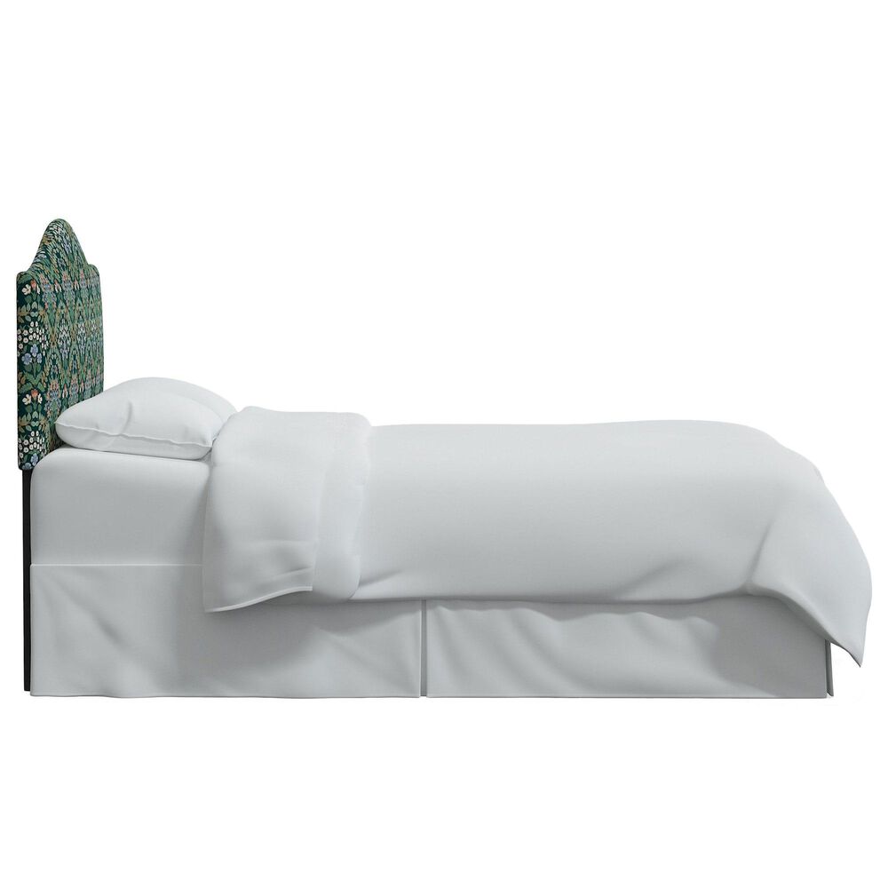 Rifle Paper Co Crafted by Cloth and Company Mayfair Queen Headboard in Bramble Emerald, , large