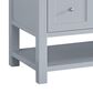 James Martin Vanities Breckenridge 60" Double Bathroom Vanity in Serenity Blue with 3 cm White Zeus Quartz Top and Rectangular Sinks, , large
