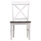 Golden Wave Furniture Mountain Retreat 7-Piece Rectangular Dining Set in Dark Mocha and Antique White, , large