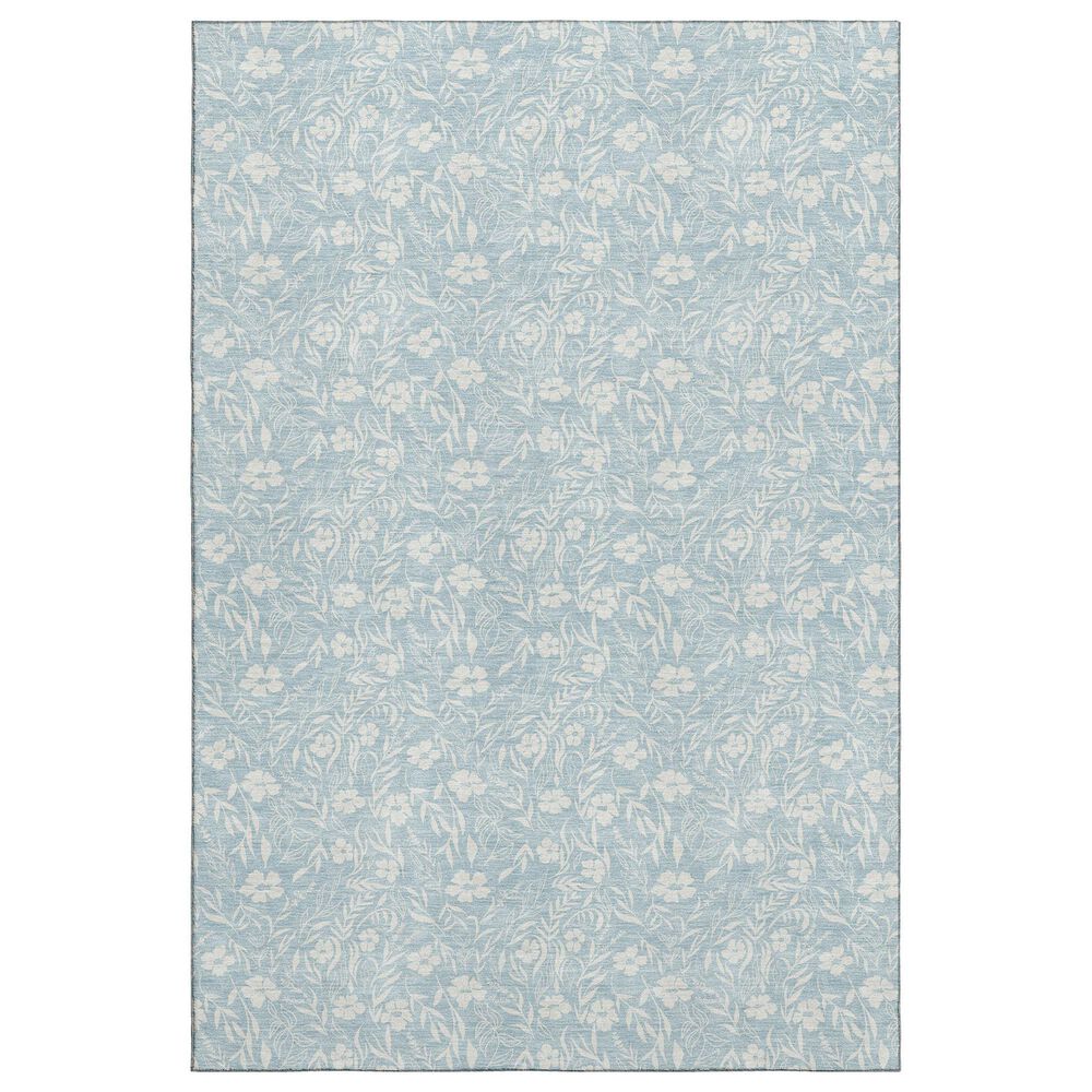 Dalyn Rug Company Soft Essentials Floral Sky 10" x 14" Indoor/Outdoor Area Rug, , large