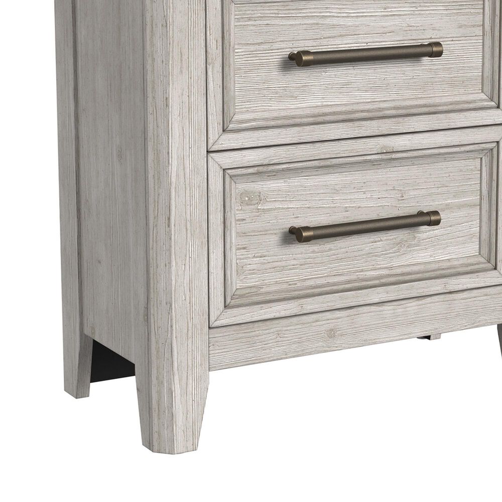 Eastern Shore Carlson 2-Drawer Nightstand in Washed Linen with Power Outlet, , large