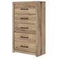 Ashley Brozmont 5-Drawer Chest in Natural Brown, , large