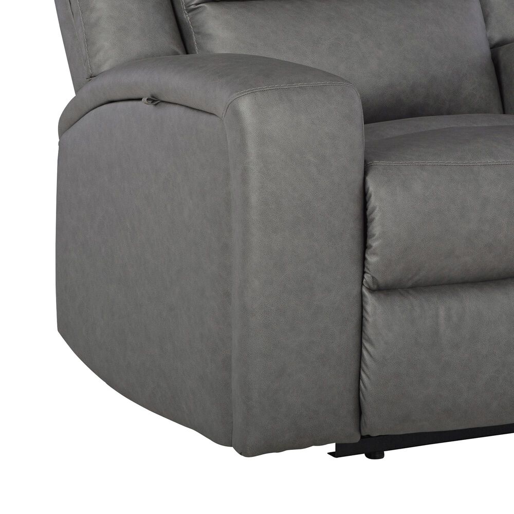 Ashley Brixworth Manual Zero Wall Recliner in Slate, , large