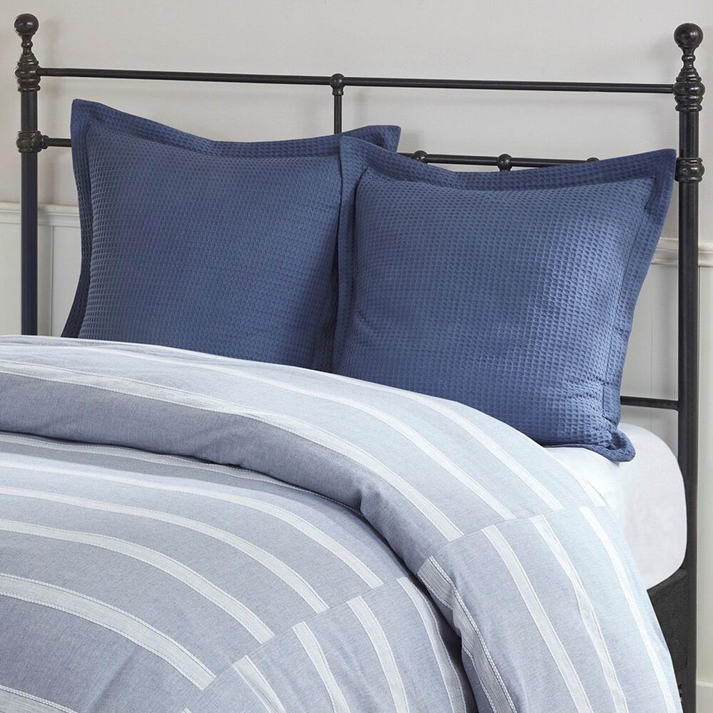 Hampton Park Noble 8-Piece Queen Cotton Comforter Set in Blue, , large