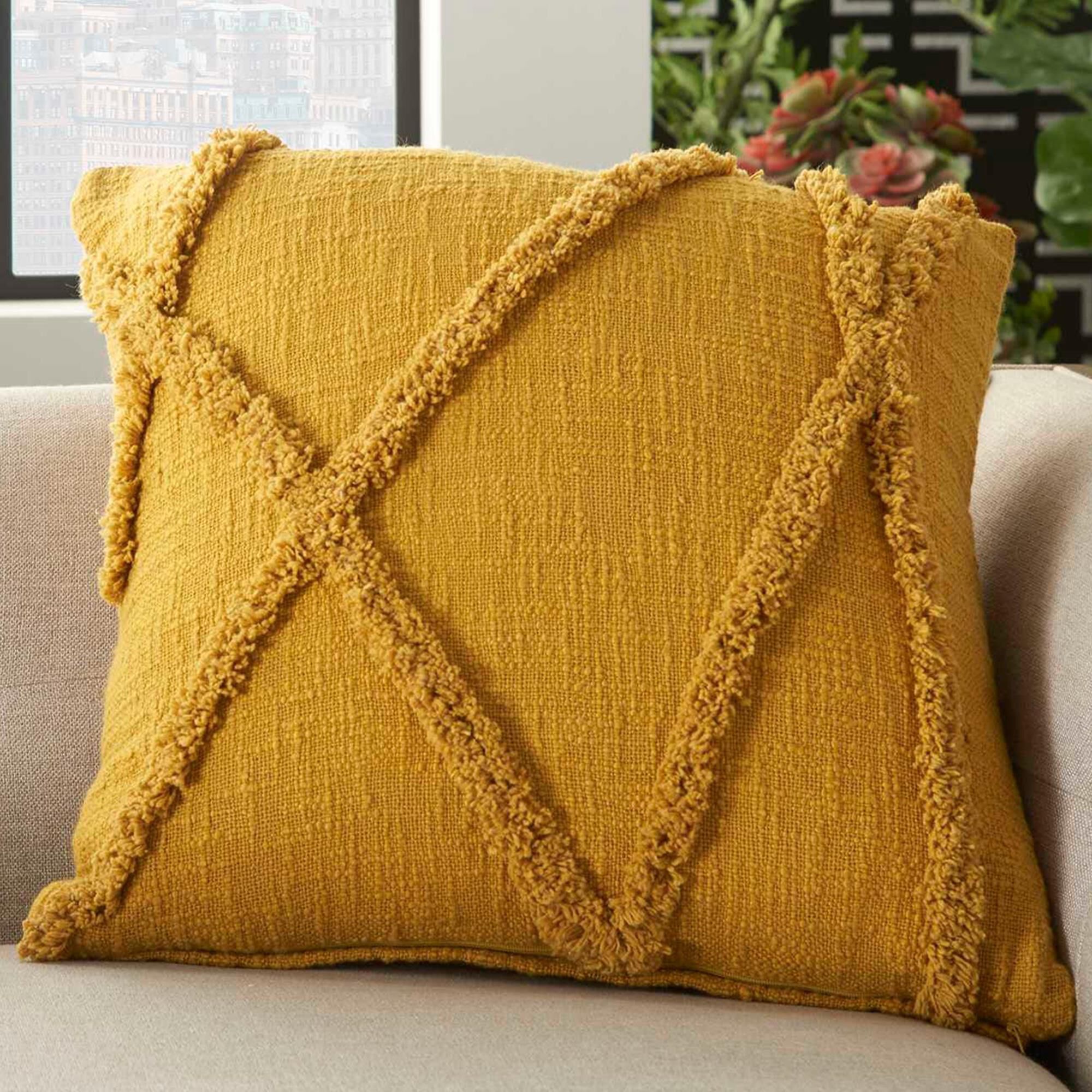 Large mustard pillows store
