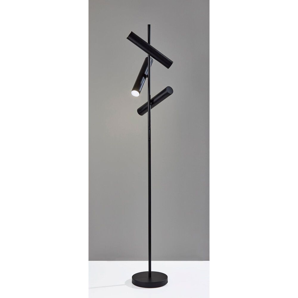 Adesso Greer Floor Lamp in Black, , large