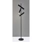 Adesso Greer Floor Lamp in Black, , large