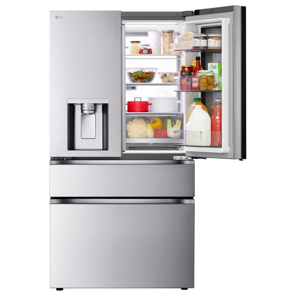 LG 28.6 Cu. Ft 4-Door French Door Refrigerator with Mirror Instaview in PrintProof Stainless Steel, , large