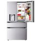 LG 28.6 Cu. Ft 4-Door French Door Refrigerator with Mirror Instaview in PrintProof Stainless Steel, , large