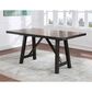 Steve Silver Halle 6-Piece Counter Height Dining Set in Ebony and Honey, , large