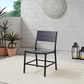 Linon Home Decor Holland Patio Side Chair in Black (Set of 2), , large