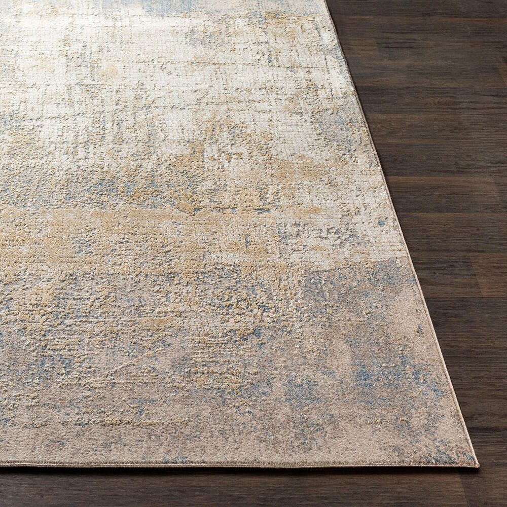 Surya Aisha 10&#39; x 14&#39; Light Blue, Medium Brown, Tan and Mustard Area Rug, , large