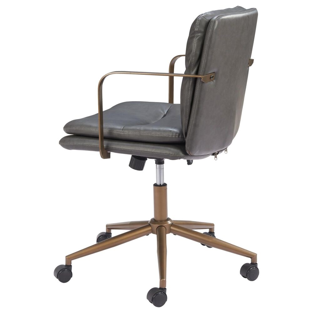 Zuo Modern Birao Office Chair in Bronze, , large