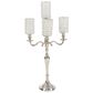 Maple and Jade 15" x 29" Hurricane Lamp in Silver, , large
