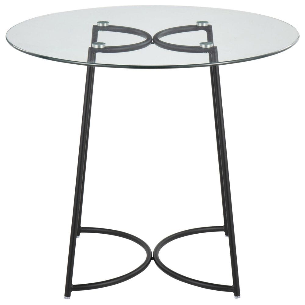 LumiSource Cece Dinette Table in Black and Clear - Table Only, , large