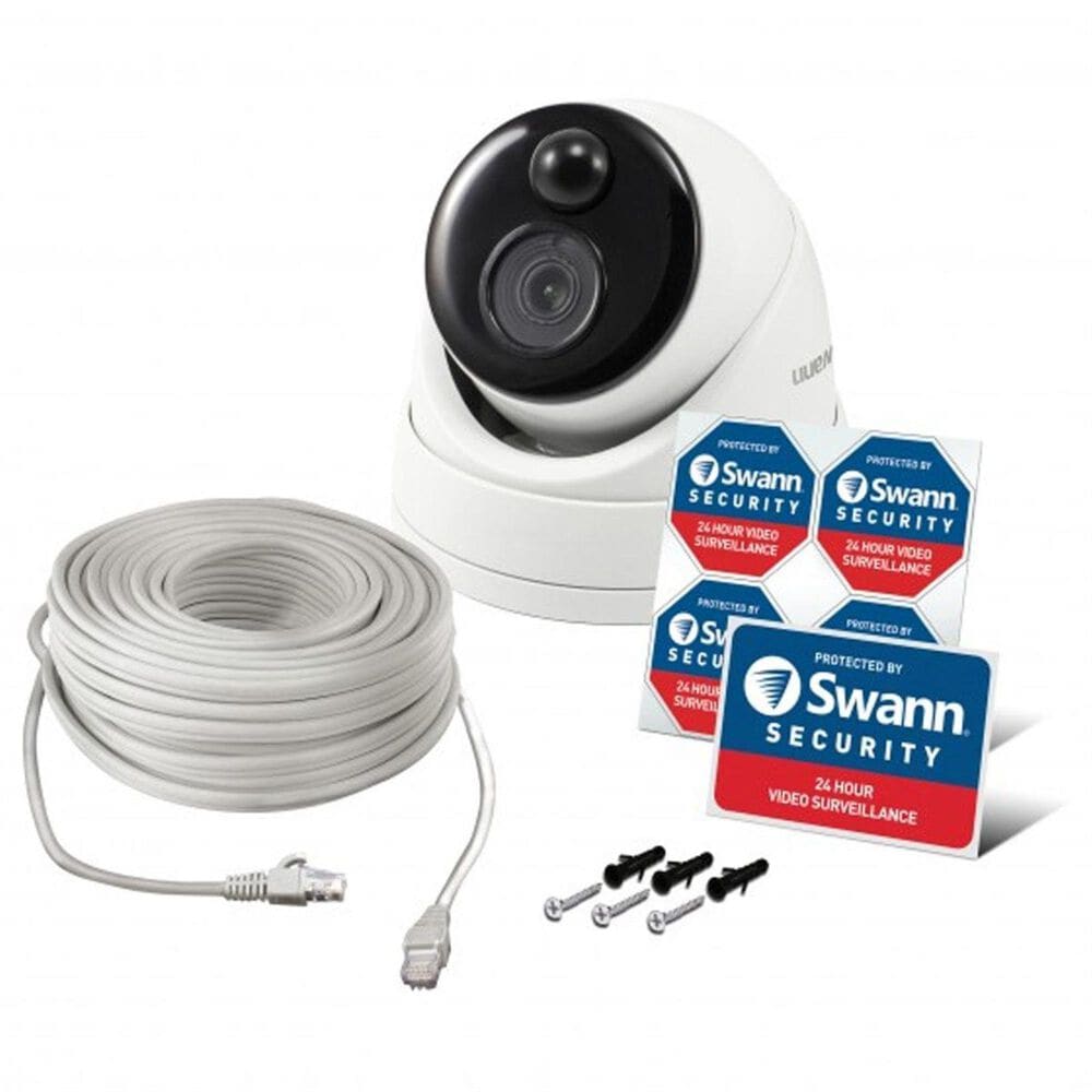 Swann Thermal Sensing PIR Security Camera : 4K Ultra HD Dome with IR Night Vision , , large