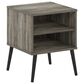 HOMLUX Claude 2-Tier Square End Table in French Oak Grey, , large
