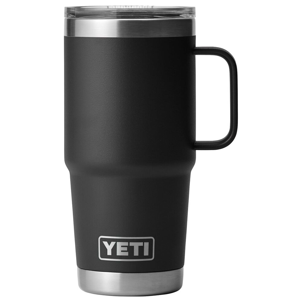 YETI Rambler 20 Oz Travel Mug with StrongHold Lid in Black, , large