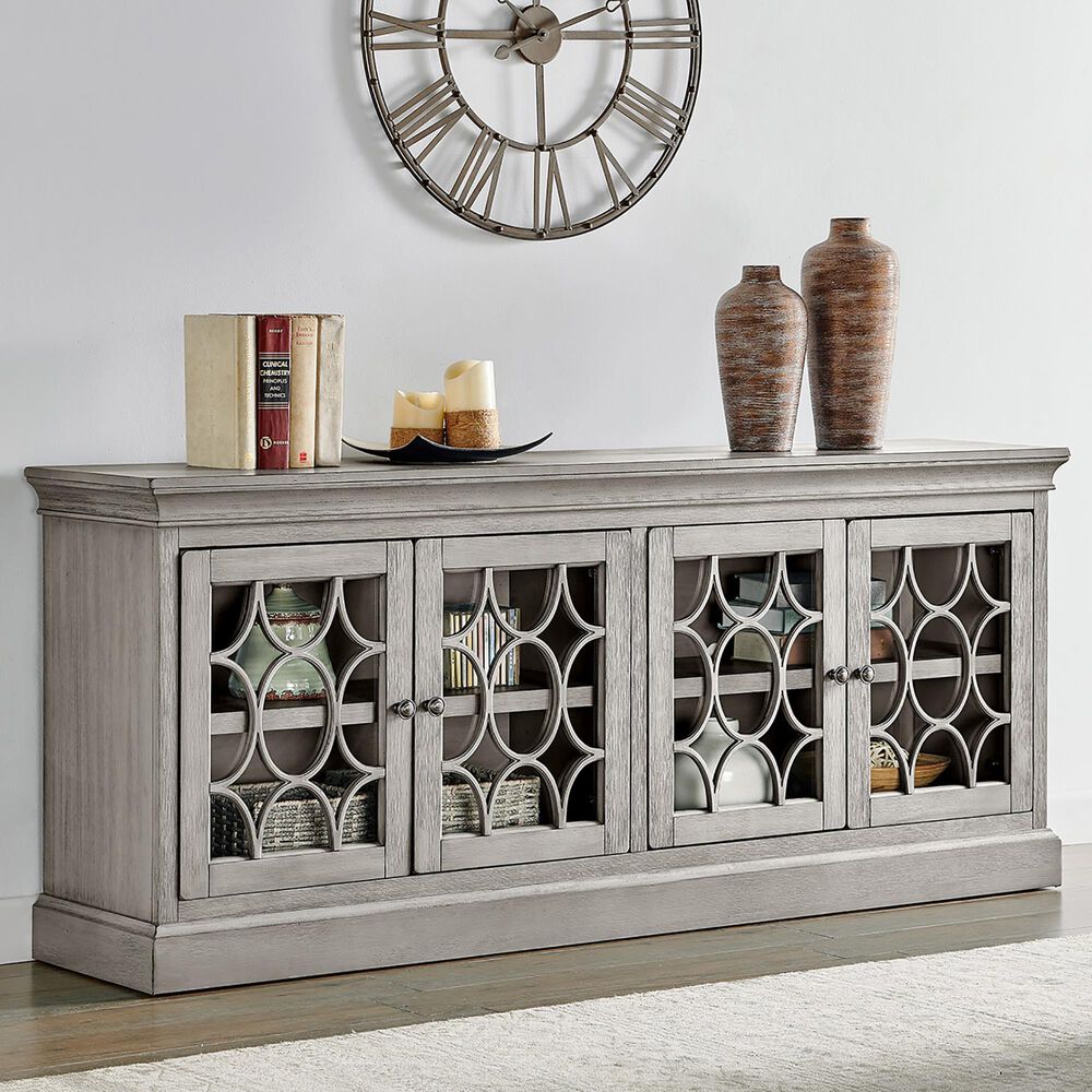 Wycliff Bay Felicity 72&quot; TV Console in Gray, , large