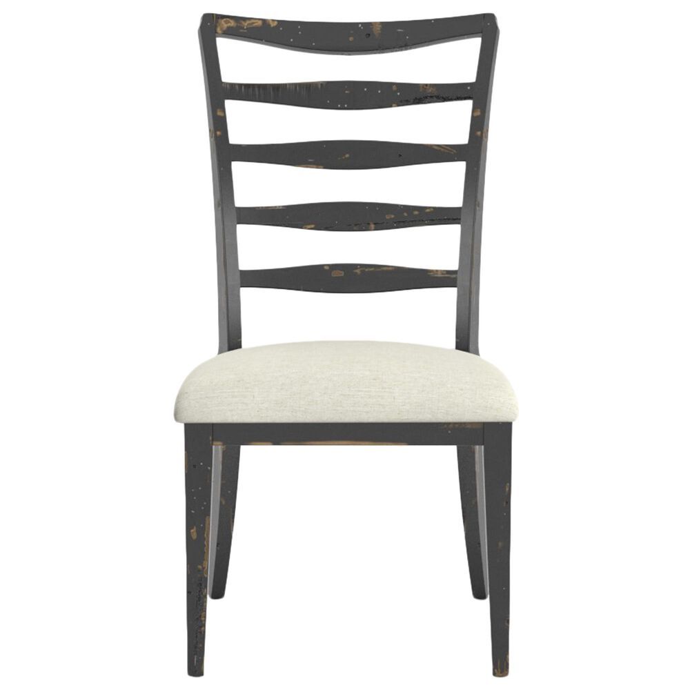 Declan Dining Champlain Side Chair in Distressed Black, , large