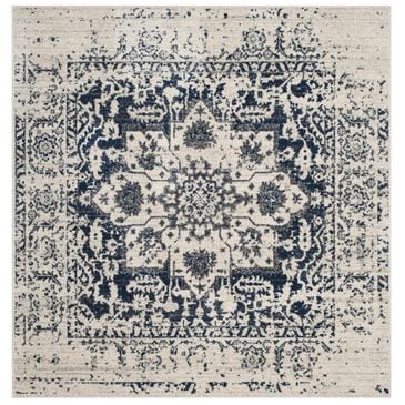 Safavieh Madison MAD603D-5SQ 5" Square Cream/Navy Area Rug, , large