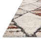 Loloi Levitt Shag 2"3" x 4" Ivory and Fiesta Area Rug, , large