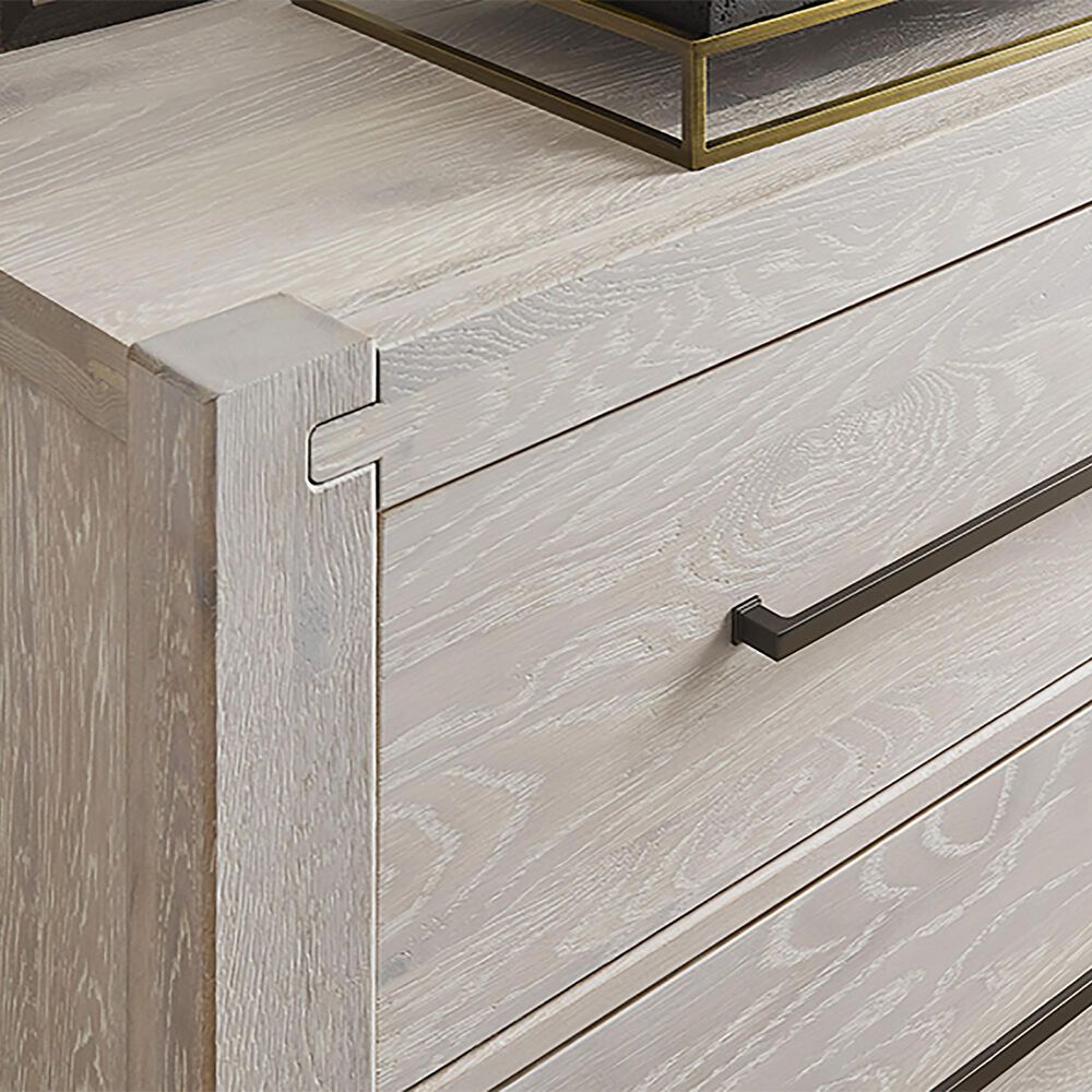 Viceray Collections Joinery 6-Drawer Dresser and Mirror in White Washed Oak, , large