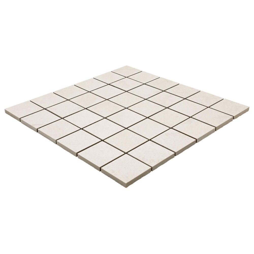 Dal-Tile Haddonstone Peony 2" x 2" on 12" x 12" Porcelain Mosaic Sheet, , large