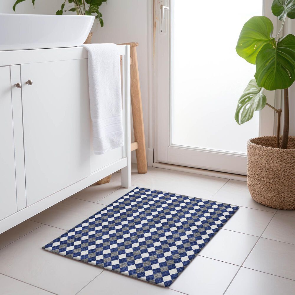 Dalyn Rug Company Wonderland WN20 2&#39;6&quot; x 3&#39;10&quot; Navy Indoor/Outdoor Area Rug, , large