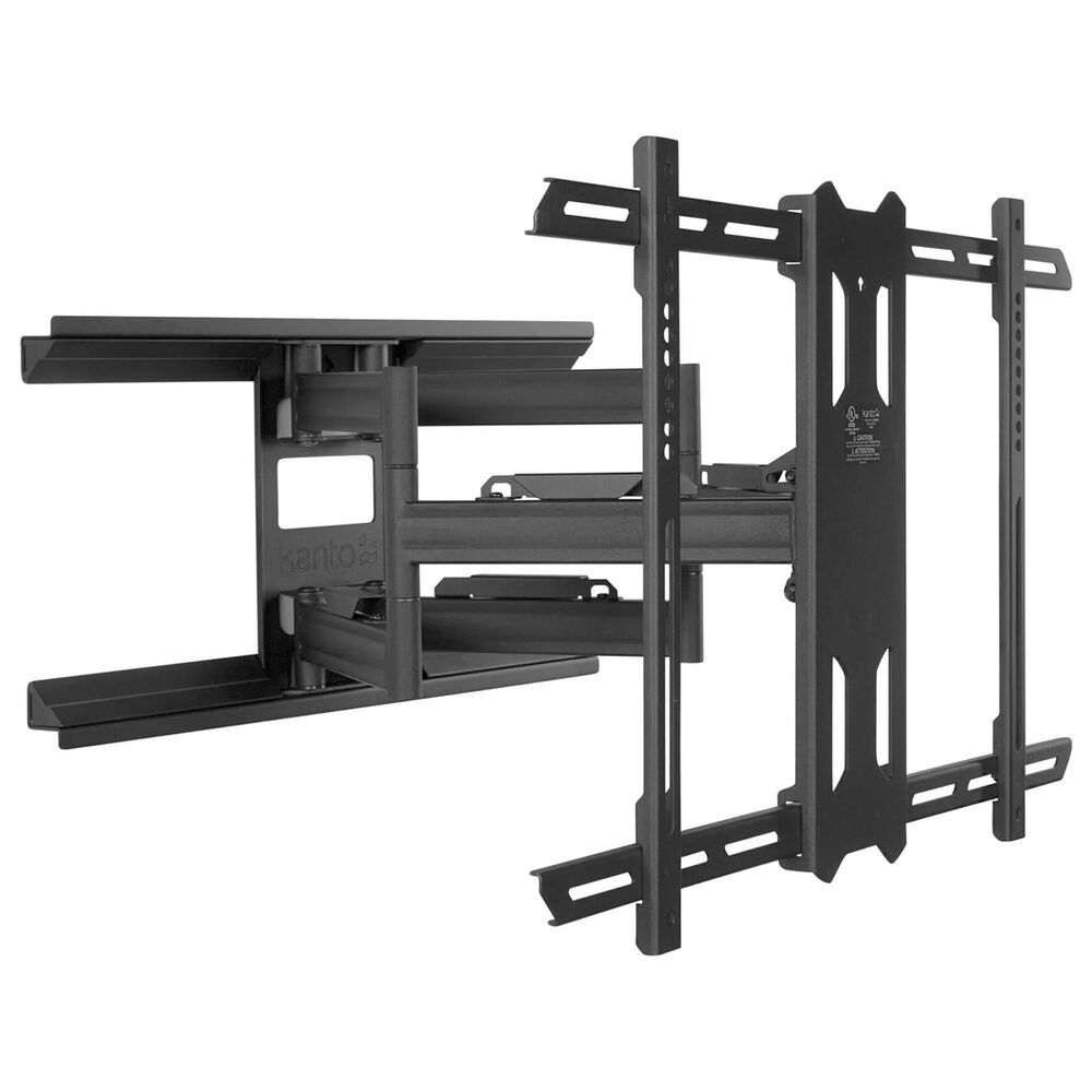 Kanto Full Motion Dual Stud TV Wall Mount for 40" - 90" TVs with 80 Degrees Swivel in Black, , large