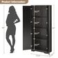 GARVEE 60" Kitchen Pantry Cabinet in Black, , large