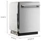 KitchenAid 24" Max Jets Third Rack Dishwasher with Advanced ProDry System and Bar Handle in PrintShield Stainless, , large