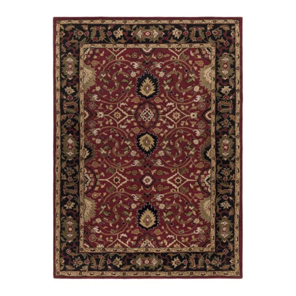Surya Caesar CAE-1031 7&#39;6&quot; x 9&#39;6&quot; Burgundy, Black and Khaki Area Rug, , large