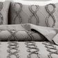Triangle Home Fashions Avon Textured Ruffle 3-Piece King Comforter Set in Dark Gray, , large