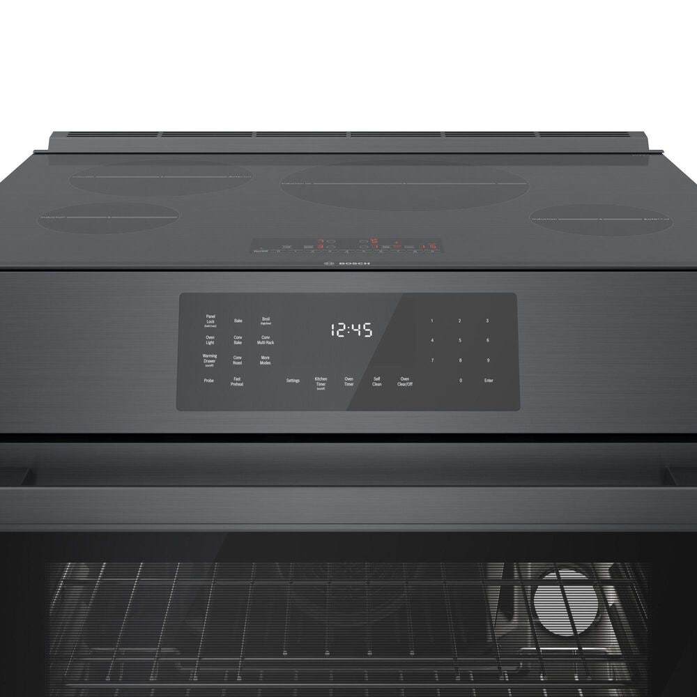 Bosch 800 Series 30&quot; Slide-in Electric Induction Range in Black Stainless Steel, , large