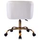 Impressions Vanity Rylee Swivel Vanity Chair with White Cushion in Antique Gold, , large