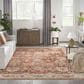 Nourison Sahar SHR02 9"3" x 12"7" Rust Area Rug, , large