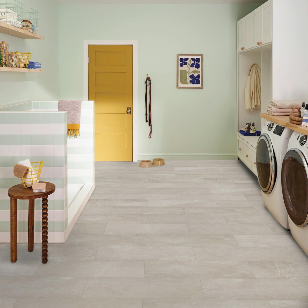 COREtec Cremello Travertine 12&quot; x 24&quot; Luxury Vinyl Tile, , large
