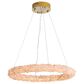 Golden Lighting Corallo 30" 1-Light LED Chandelier with Coral Shade in Gold, , large