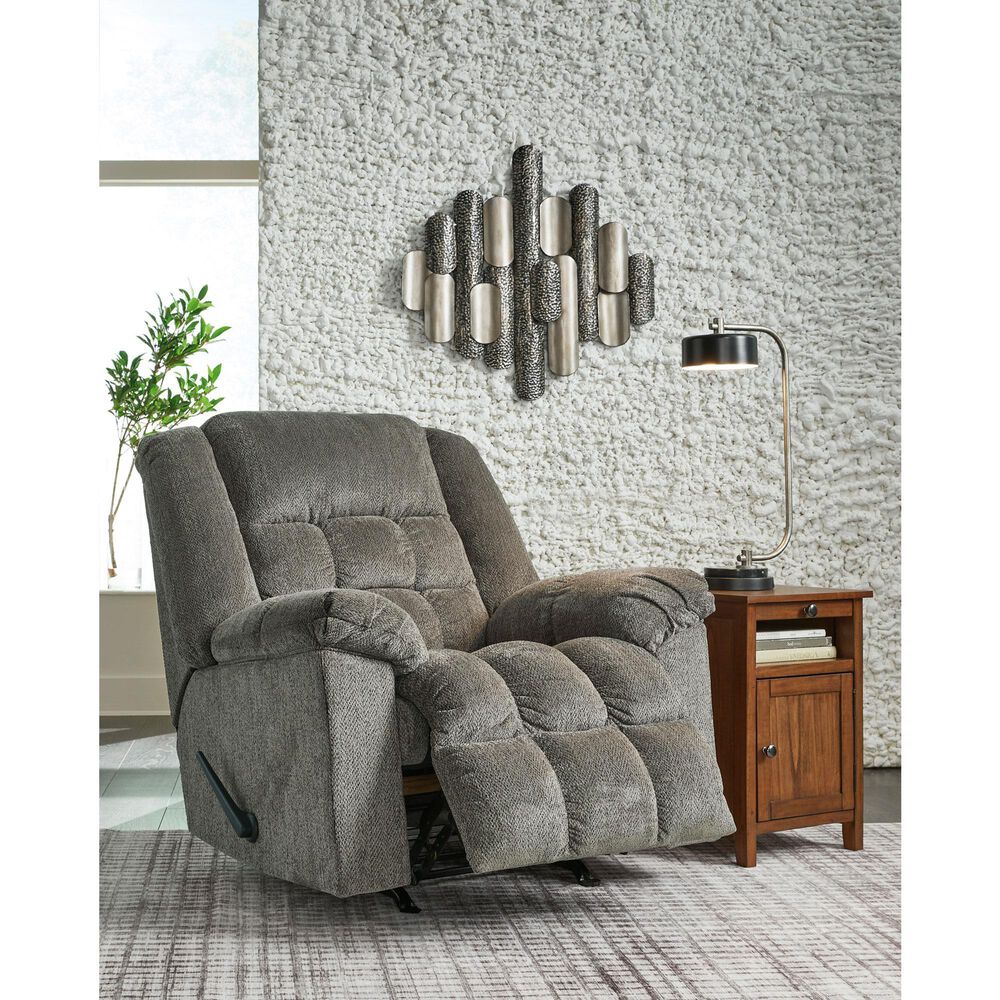Ashley Kegler Manual Rocker Recliner in Putty, , large