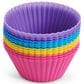 Mrs. Anderson"s Baking Silicone Baking Cups in Blue, Lavender, Yellow and Pink (Set of 12), , large