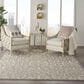 Nourison Aloha Damask 7"10" x 10"6" Natural Indoor/Outdoor Area Rug, , large