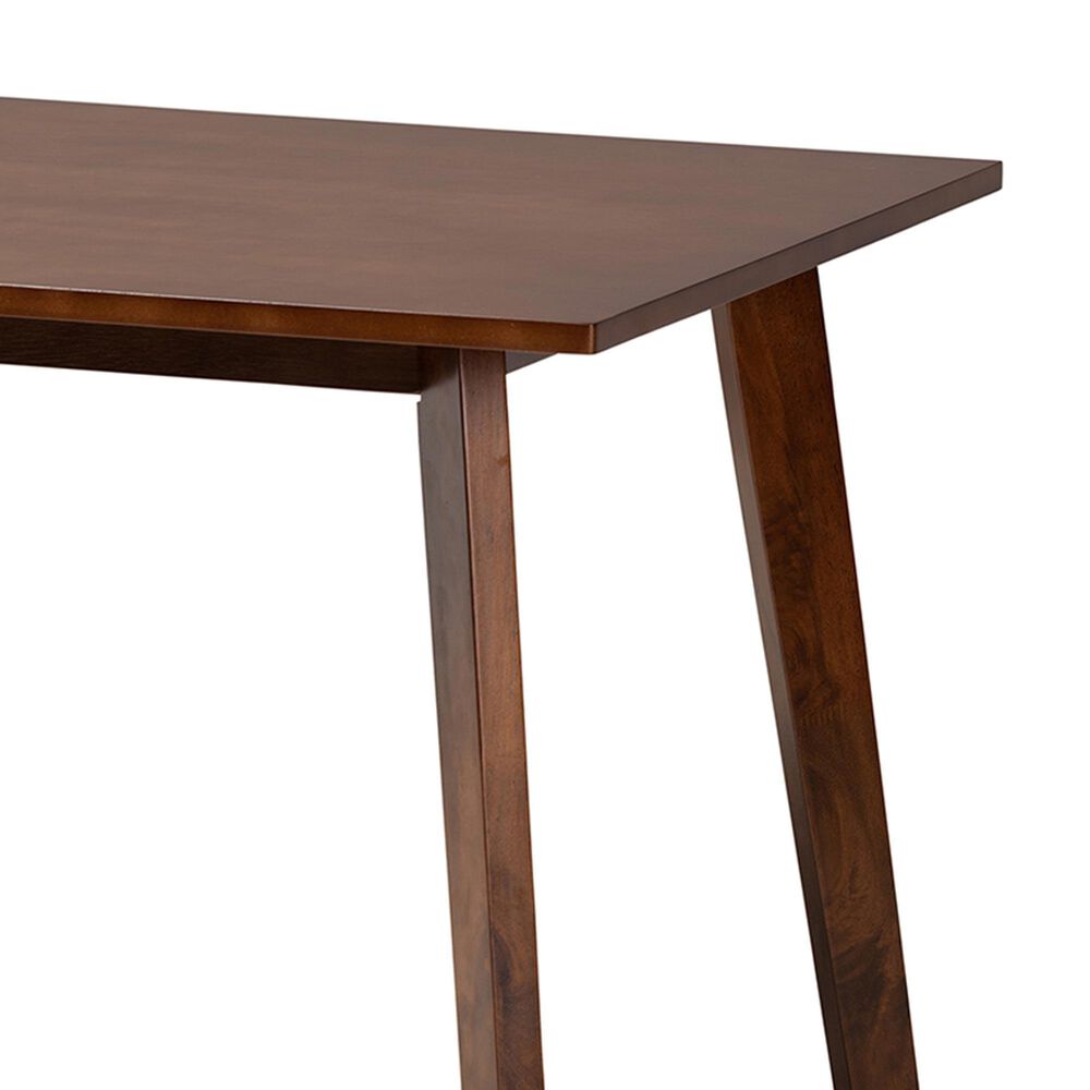 Baxton Studio Britte Dining Table in Walnut Brown - Table Only, , large