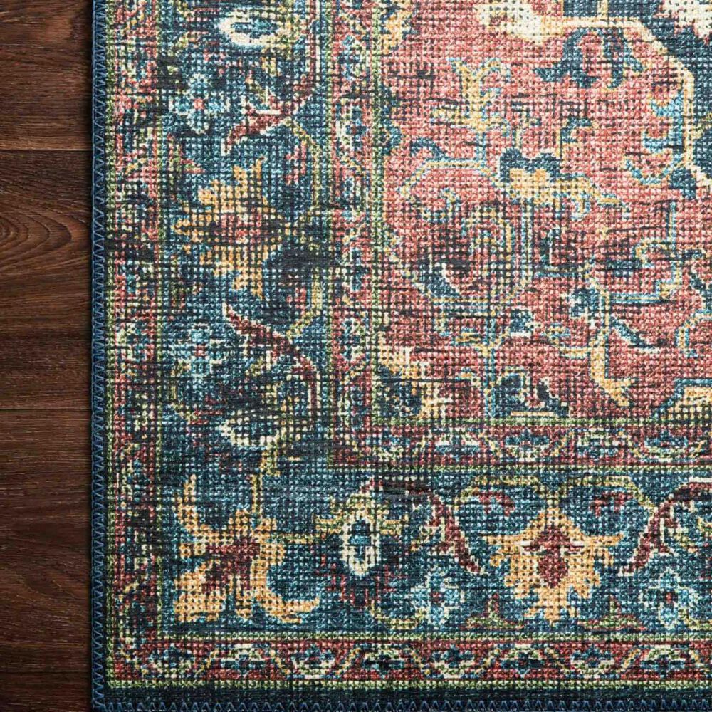 Loloi II Skye SKY-08 5&#39; x 7&#39;6&quot; Denim and Brick Area Rug, , large