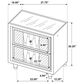 Pacific Landing Lorient 2 Drawer LED Nightstand in Black with AC Outlets and USB Ports, , large