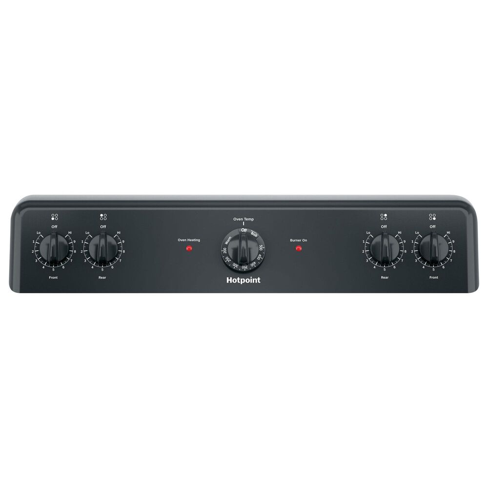 Hotpoint 5.0 Cu. Ft. Freestanding Electric Range with Sensi-Temp in Black, , large