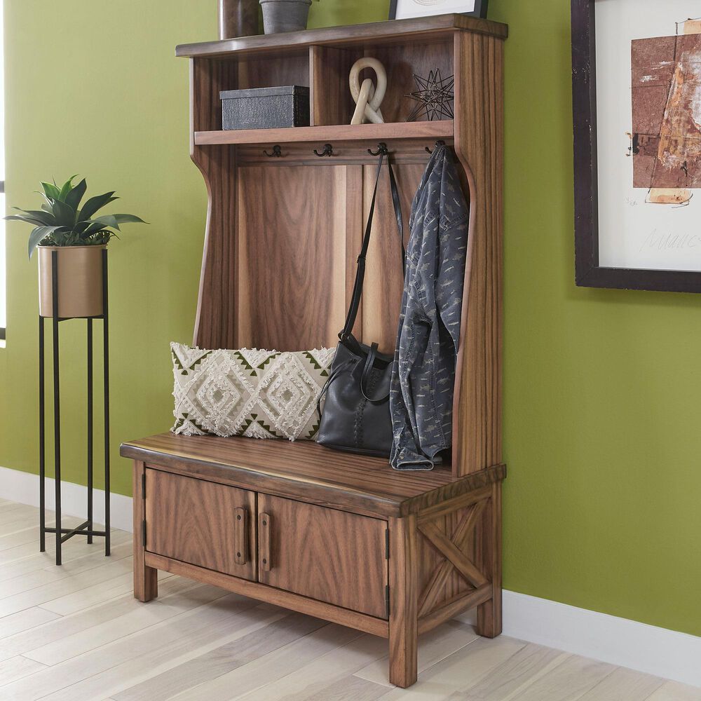 Homestyles Forest Retreat Hall Tree in Brown, , large
